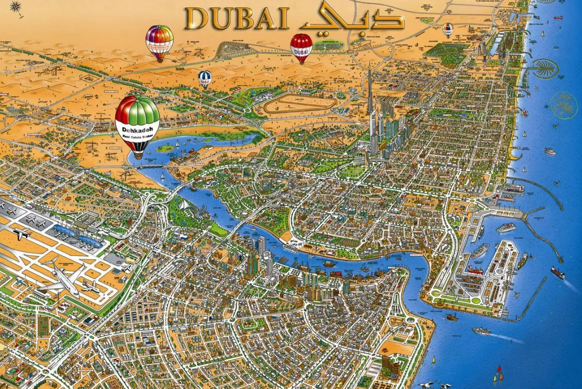 Dubai (UAE) 1:15,000 Street Map (Travel Reference Map)