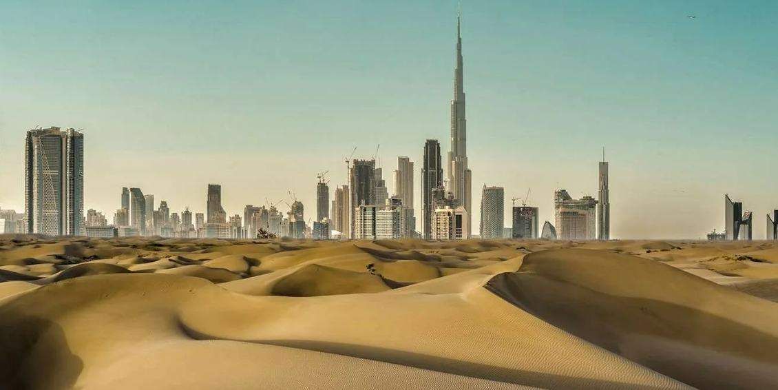 Photographic Print of Dubai cityscape, Dubai, United Arab Emirates, Middle East